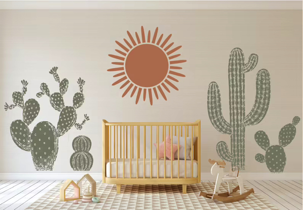 Boy Nursery Themes cactus